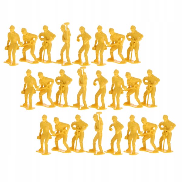 54 EDUCATIONAL FIGURINES OF WORKERS WITH TOOLS FOR CHILDREN