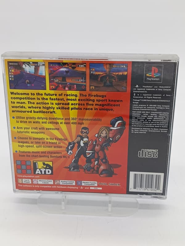 FIREBUGS game for Sony PlayStation (PSX)