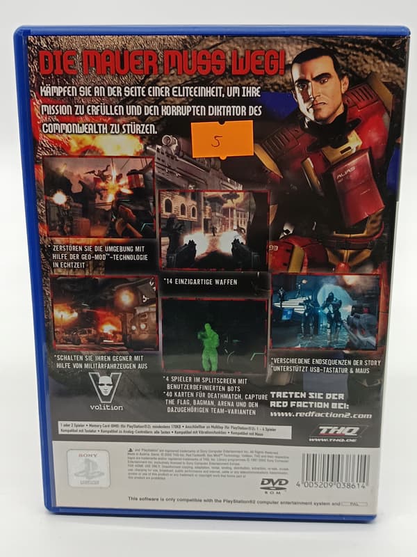 RED FACTION II PS2 PlayStation 2 (PS2) boxed
