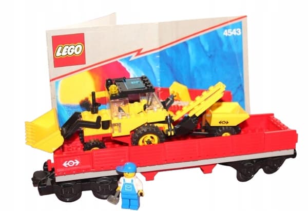 LEGO CITY TOWN TRAIN 4543 INSTRUCTIONS: Railroad Tractor Flatbed