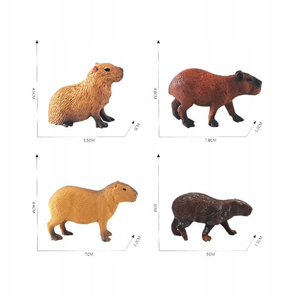 Mini Capybaras – Creative Educational Figure – Learning – Toy Collection – Handicrafts