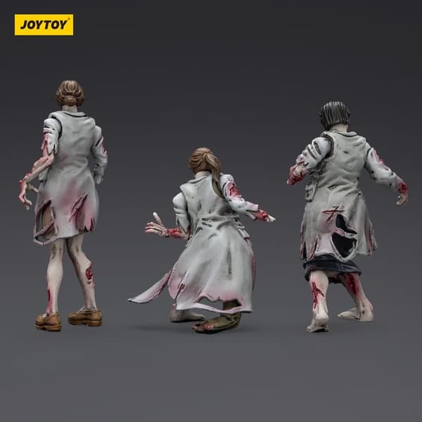 Zombie Dark Source – 8 cm Action Figures: 3-Pack of Medics – Small