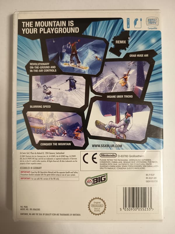 WII SSX BLUR Nintendo Wii English complete set