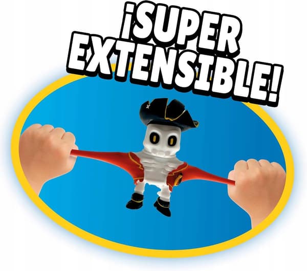 STUMBLE GUYS MONSTER FLEX STRETCHY RUBBER FIGURINES CAPT.NOHEART
