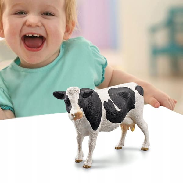 Plastic cow figurine Collectables Gift Cupcake Topper Model Statue Mini C