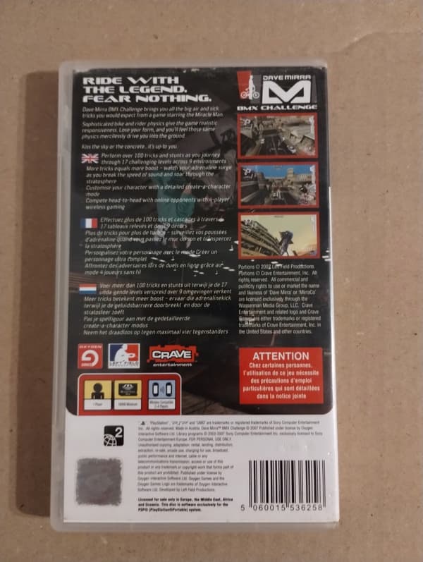 Dave Mirra BMX Challenge for PSP