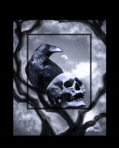 Goth Sketchbook: Raven’s Roost (8x10) 100 blank, unlined pages – perfect for