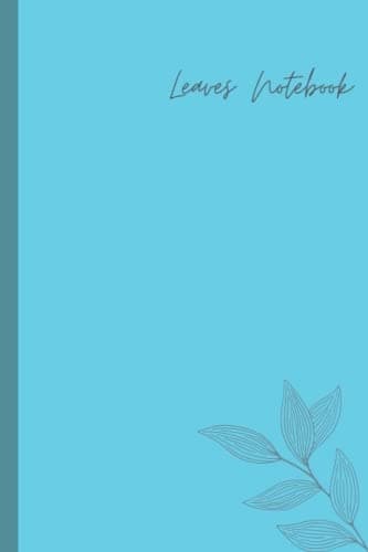 Leaves Notebook: A minimalist notebook inspired by leaves – the perfect gift for
