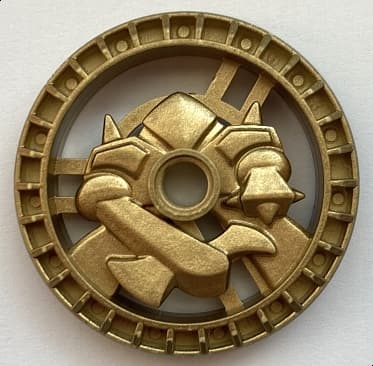 LEGO 32361 Metallic Gold Technic, 5 x 5 RoboRider Talisman Wheel Disc