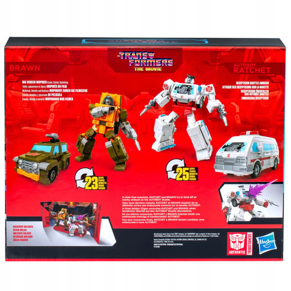 TRANSFORMERS STUDIO 2-PACK FIGURE SET: BRAWN THE AUTO ROBOT AND RATCHET THE AUTOBOT