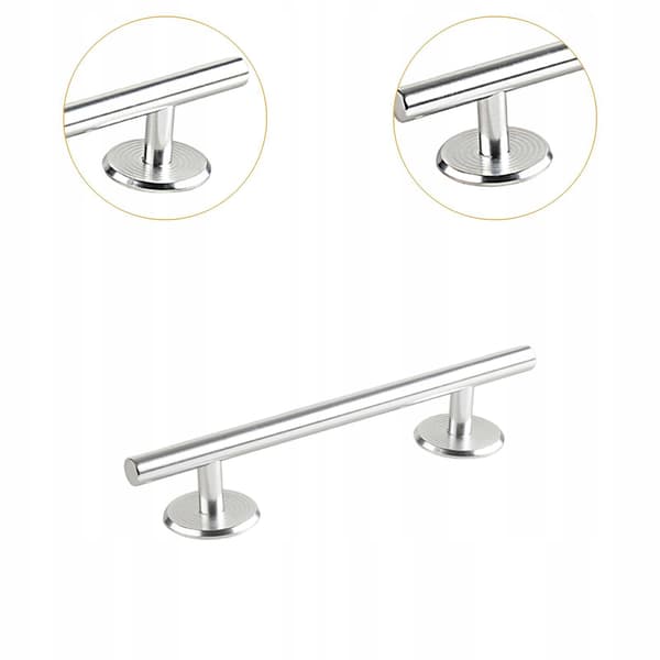 Round Finger Mini Skateboard Rails – Rail Game Silver, 20 cm
