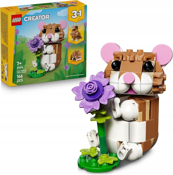 LEGO CREATOR ADORABLE HAMSTER WITH A FLOWER (31376) (BRICKS)