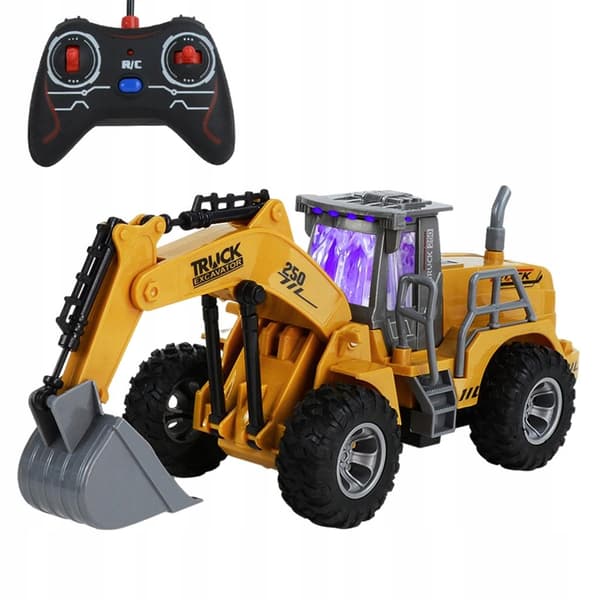 Miniature 2.4G RC construction vehicle, 5 channels – great fun!