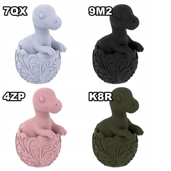 SMALL DINOSAUR FIGURINE IN A DECORATIVE EGG – DECORATION IN MANY COLOURS