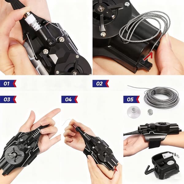 Spider’s Web WEB LAUNCHER SHOOTING SET GLOVE WEB 3M MAGNET USB