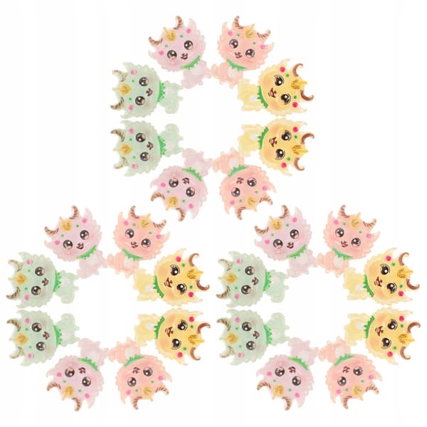 25 resin dragons for decorating mobile phone cases