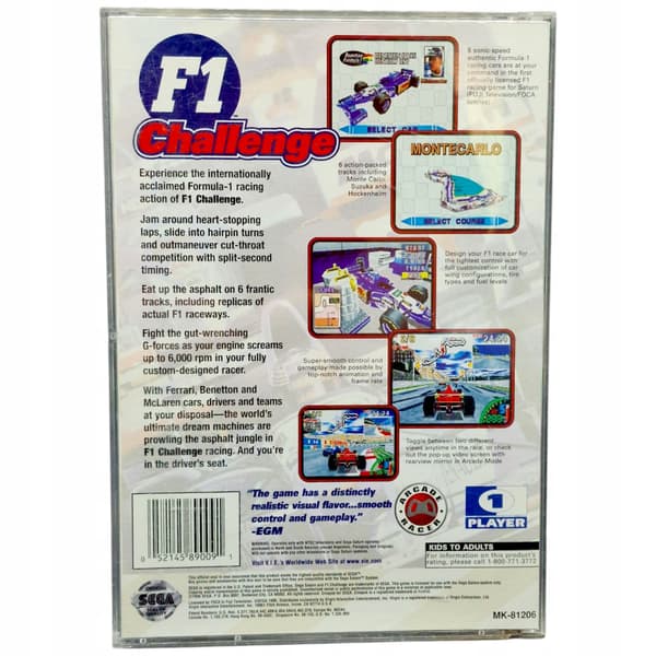 F1 Challenge for the Sega Saturn