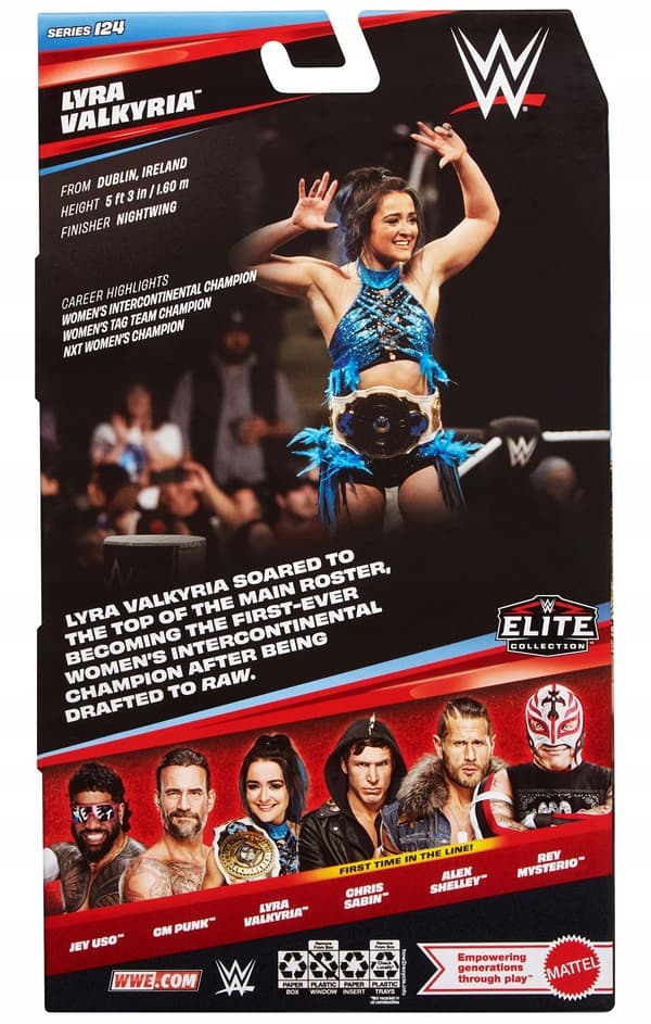 Mattel WWE Elite Lyra Valkyria action figure, 15 cm