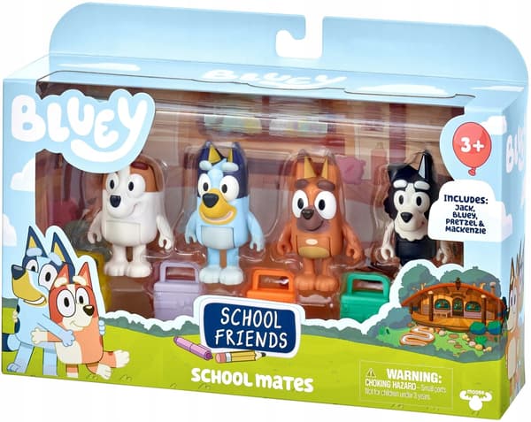 MOOSE TOYS Bluey School Buddies Figure Set
