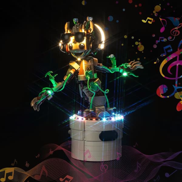 BrickBling Music Version ‘Dancing Groot’ 76297 LED lighting set