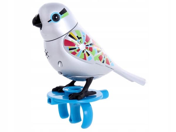 Silverlit DigiBirds Sylvain Dumel Singing Bird figurine, grey
