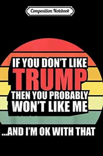 Composition Notebook: Donald Trump 45 – Find Your Safe Space – Snowflake 2020