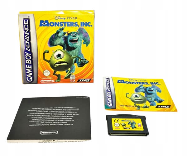 Monsters Inc. 3XA Nintendo Game Boy Advance