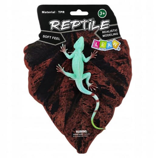 Rubber Stretchy Realistic Bearded Dragon Figurine, 16 cm