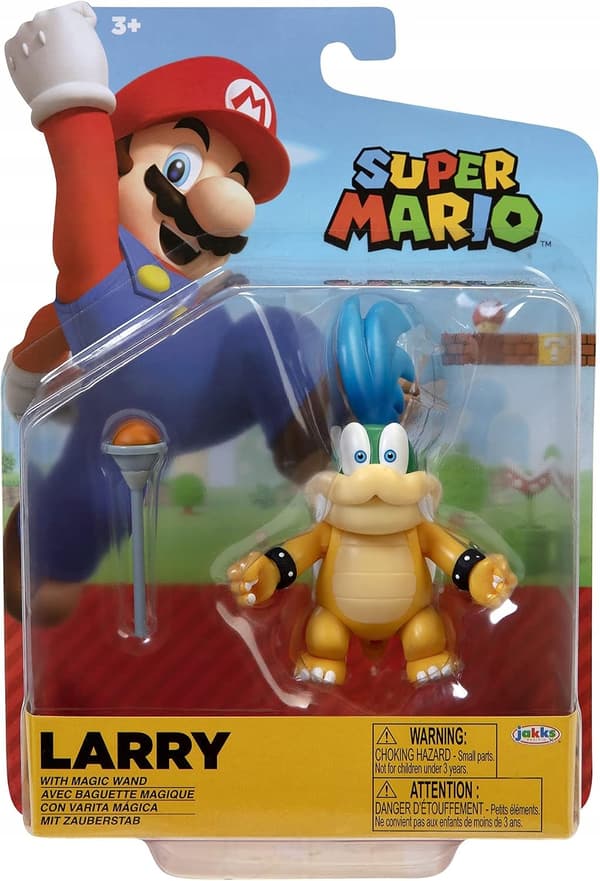10cm Super Mario Larry Koopa Action Figure with Wand