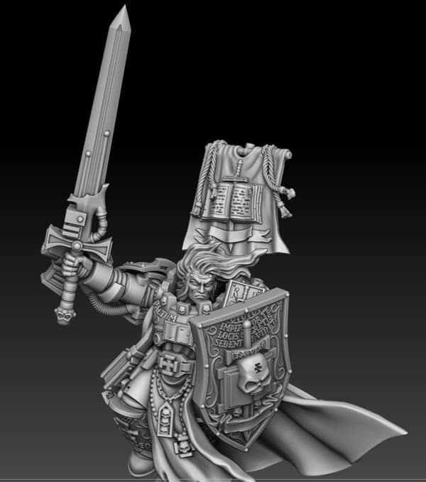 Silver Wardens Supreme Warptraveller – a proxy model for D&D and GURPS