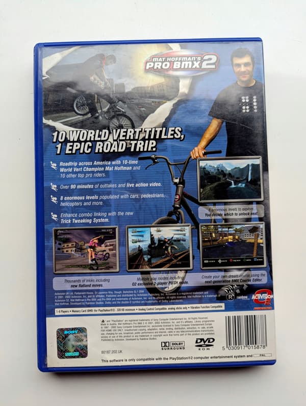 *** MAT HOFFMAN'S PRO BMX 2 FOR PLAYSTATION 2 (PS2, PSX) *** 3AAA
