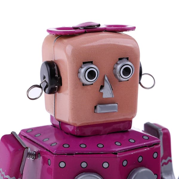 Wind-up Robot, Clockwork Walking Robot, Up Robot, Ornament, 14.8cm