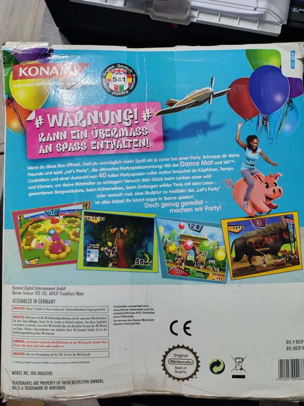 Let's Party Nintendo Wii + mat