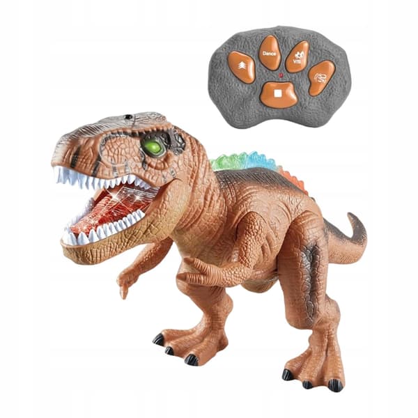 Dinosaur toy Remote-controlled walking dinosaur Electronic toy Creative brown