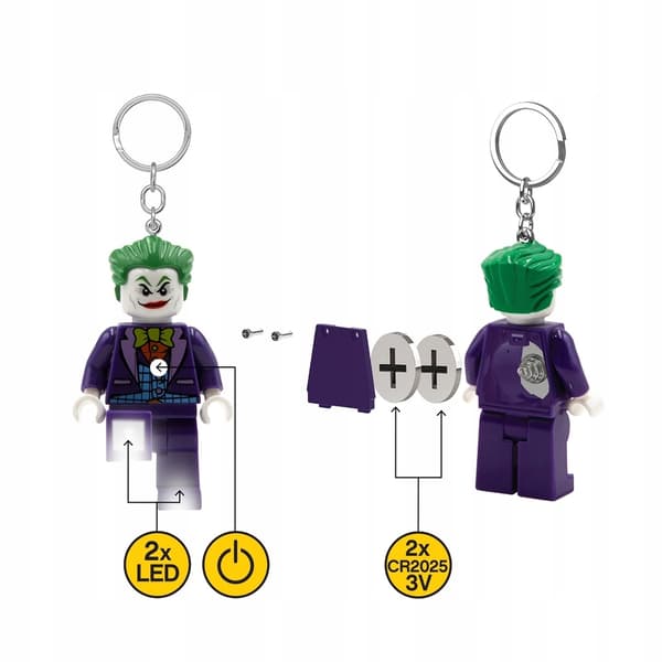 Lego DC Super Heroes Joker Keyring with Torch