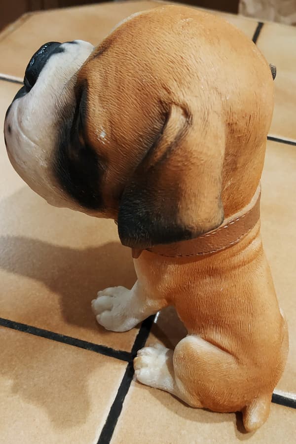 CERAMIC DOG FIGURINE TOY