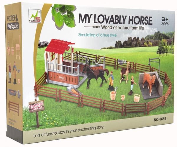 Padok + horse paddock + stables + 2 horses