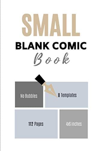 Small Blank Comic Book: Pocket Compact Edition – A Tiny Notebook – No Bub