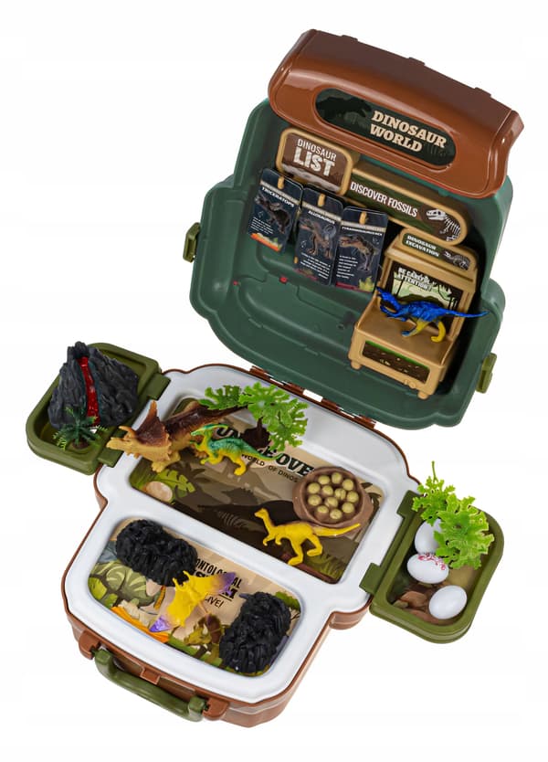DINOSAUR FIGURES – LITTLE EXPLORER RESEARCH STATION – DINOSAUR BACKPACK