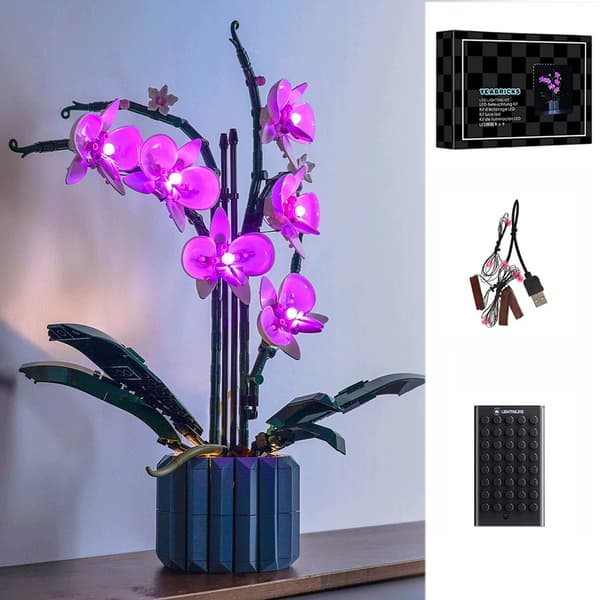 Lighting set for the LEGO Creator Bonsai set, purple version 10311 (LEGO NOT INCLUDED)