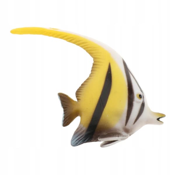 Simulation Animals Model Figure Educational Toys Angel Fish, White