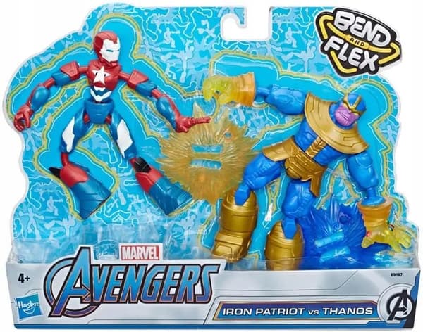 Marvel Iron Patriot Thanos 15cm Bend Hasbro E9197