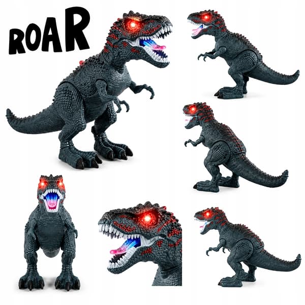 LARGE Interactive T-REX DINOSAUR WITH PROJECTOR – Walks, Roars and Lays Eggs