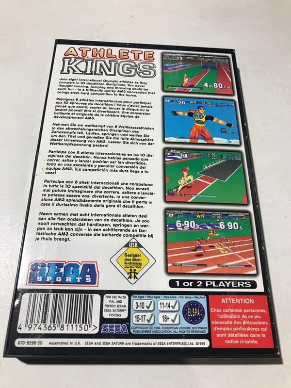 ATHLETE KINGS SEGA SATURN