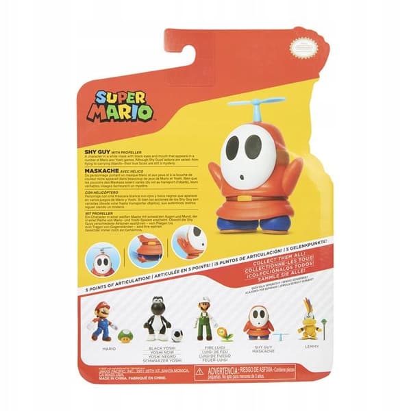 Super Mario 10 cm Shy Guy Mario Figurine – Original