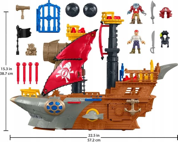 FISHER-PRICE Imaginext Shark Bite Pirate Ship Set