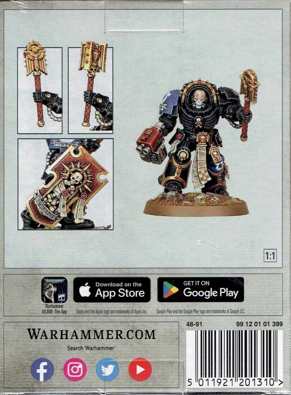 Space Marines: Kaplan i Terminator-rustning