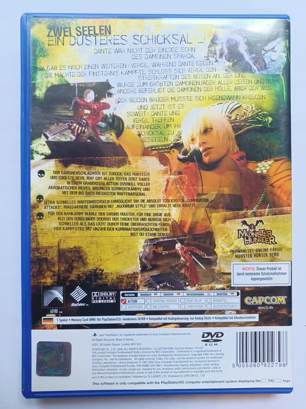 Devil May Cry 3, PlayStation 2, PS2