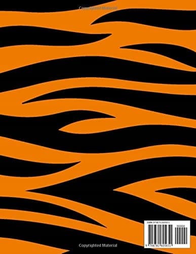 Tiger Stripe Notebook: Paperback, 8.5" x 11", 120 pages – Easy with Stud