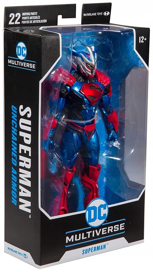 Large SUPERMAN UNCHAINED DC Multiverse figurine, 18 cm